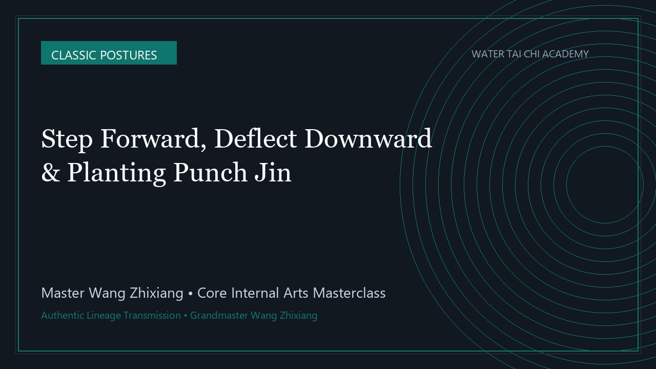 Step Forward, Deflect & Plant Punch Downward: Grounded Heavy Sinking Energy